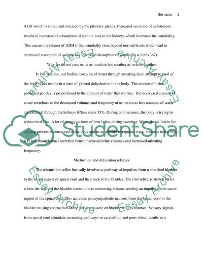 Urinary and digestive systems