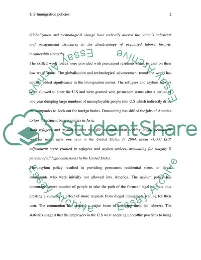 U.S. immigration policies