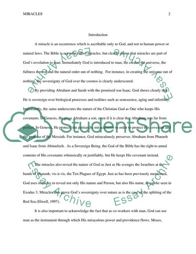 Miracles in the Bible