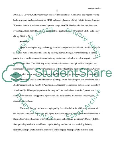 Using Carbon Fibre Reinforced Polymer