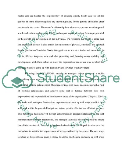 Improving Quality in Health Care