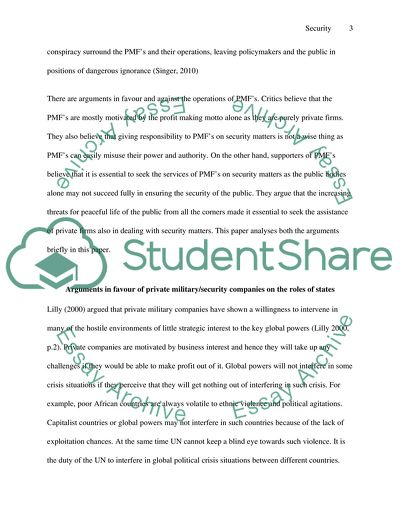 Global Conflict and Security