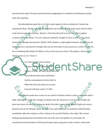 Hamlets Failure as a Leader