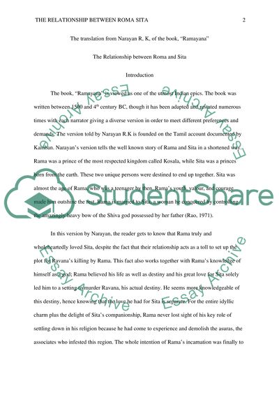 The Relationship between Roma and Sita