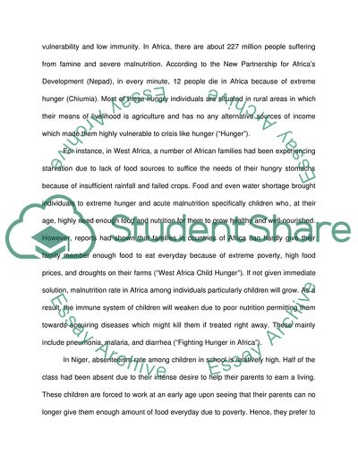 Hunger in Africa: Causes and Effects