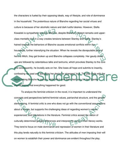 Stereotypical Representation of Women in a Streetcar Named Desire