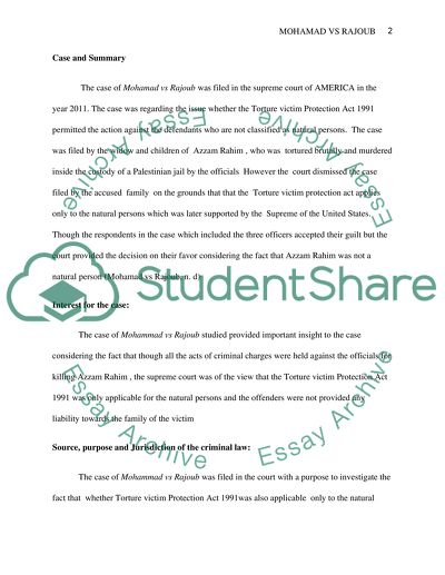 Case of Mohamad vs Rajoub