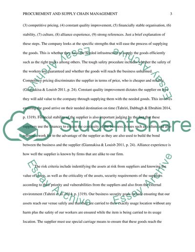 Procurement and Supply Chain Management