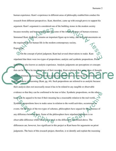 Immanuel Kants Solution to Human Problems