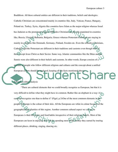 Is There an European Culture