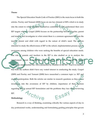 Special Education Needs for Children