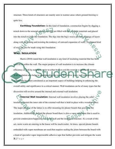 Analysing and Presenting a Building Report