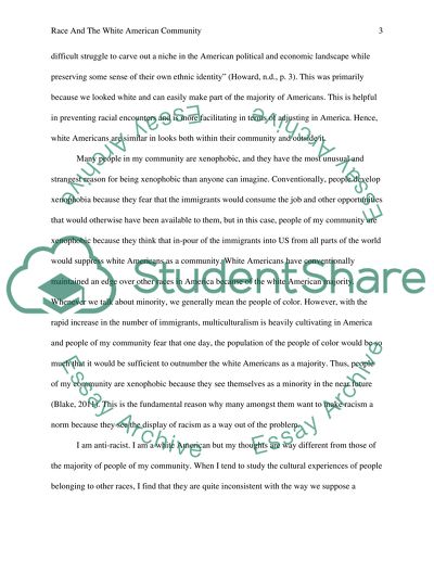 Race and the White American Community