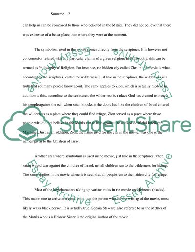 Symbolism of Movie The Matrix