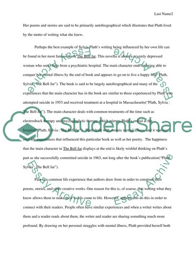 A part of an authors life that heavily influenced their writing