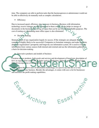 Information Technology and Business