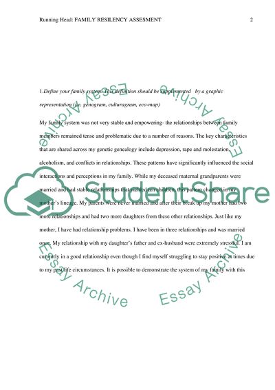 Family Resiliency Assessment