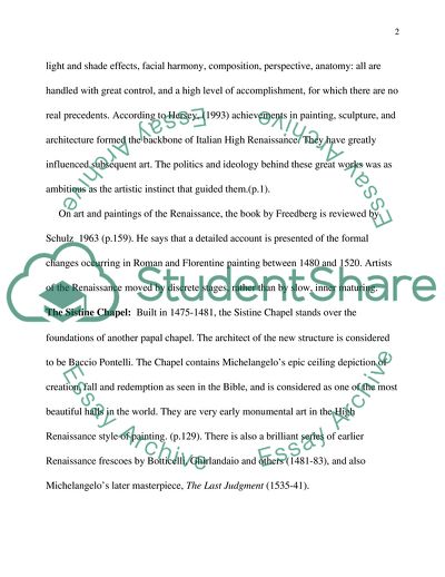 The High Renaissance in Italy