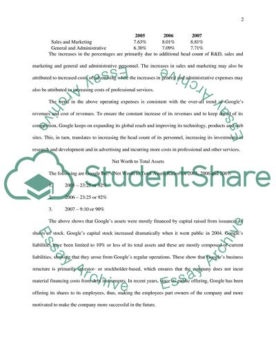 Financial Statement and Ratio