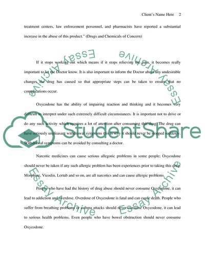 An Insight on Oxycodone