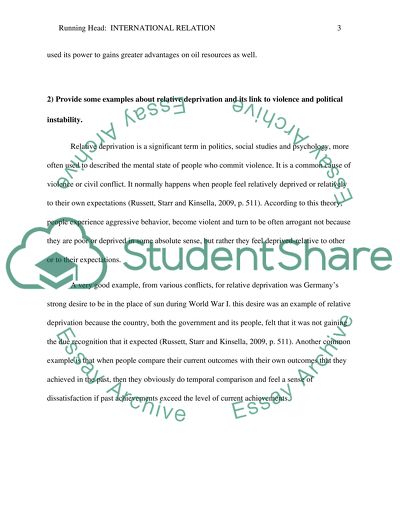 Discussion board 5 international relation