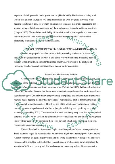 Internet and Societies of Non-Western Nations