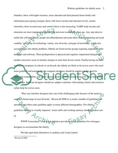 How Web Design Guidelines are Used for Developing Systems for the Older Users