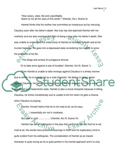 Is Hamlet Really Insane