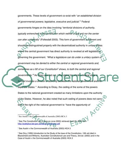 Intergovernmental Immunities