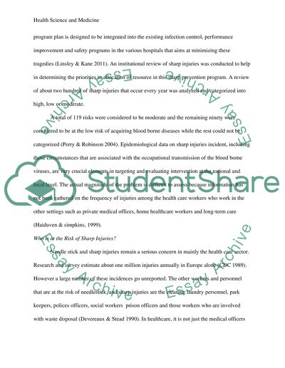 Health Science and Medicine: Safe Sharp Mechanisms