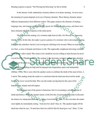 Reading response to poem
