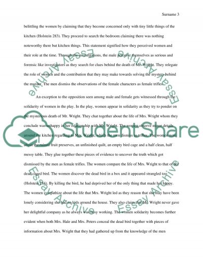 susan glaspell essay Susan glaspell - trifles this term paper susan glaspell - trifles and other 63,000+ term papers, college essay examples and free essays are available now on. susan glaspell essay Susan glaspell - trifles this term paper susan glaspell - trifles and other 63,000+ term papers, college essay examples and free essays are available now on.