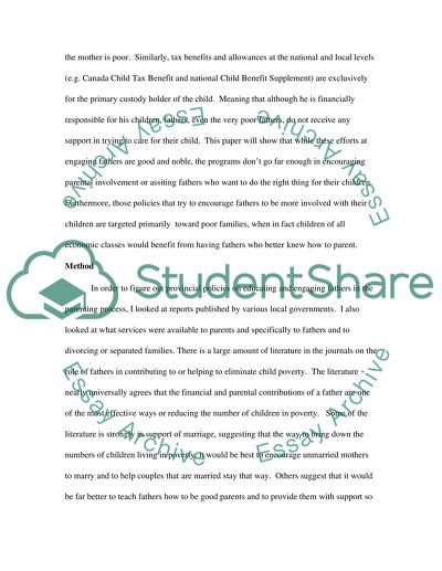 Role of Divorce and Single-Parenting in Children Poverty