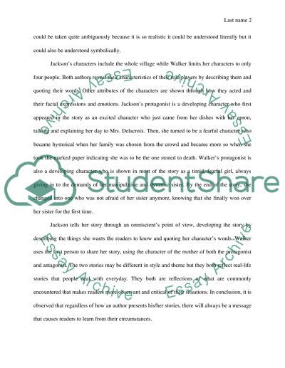 Comparison and Contrast Assignment