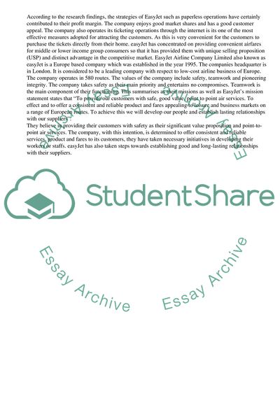 EasyJet Plc - Airline Strategy