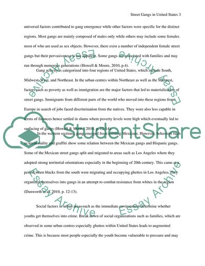 Street Gangs in the United States