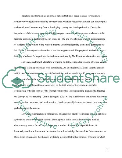 Improved Student Assessment Methods