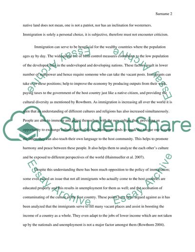 Interrelation of Immigration and Poverty