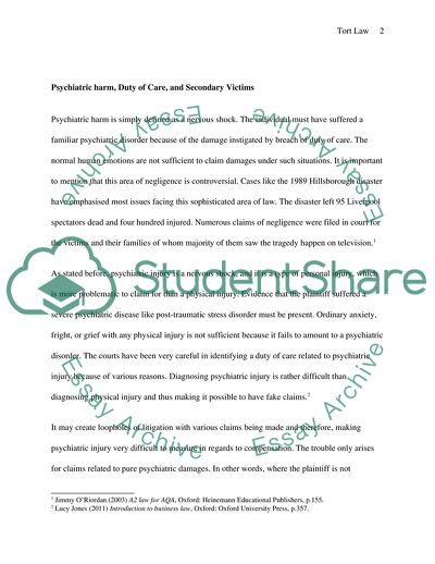 How the Judges Made Their Rulings in Respect of Secondary Victims Suffering From Psychiatric Illness