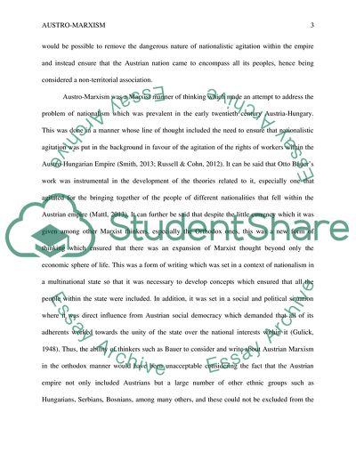 Marxism and Nationalism: Theoretical Origins of a Political Crisis