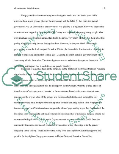 Federal Government through Public Policies