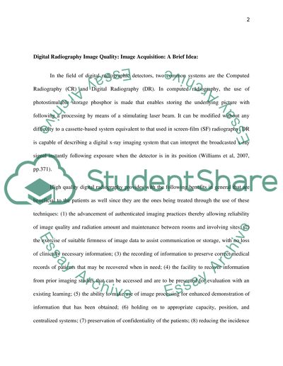 Benefits of Digital Acquisition and Diagnostic Images