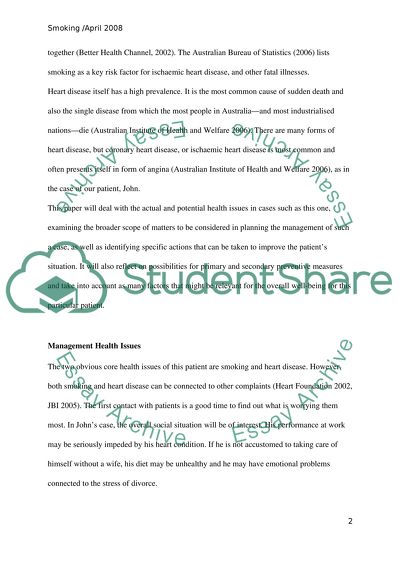 Nursing - Smoking and Heart Diseases