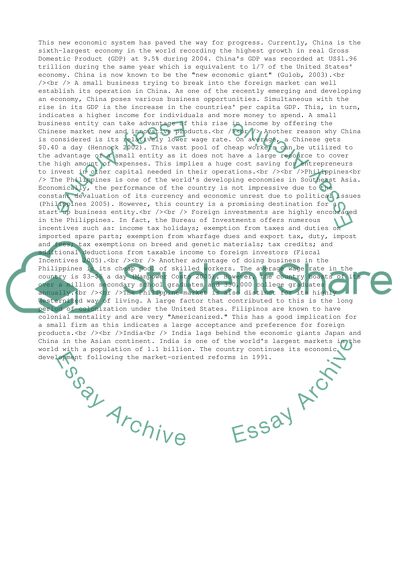 International Business in China