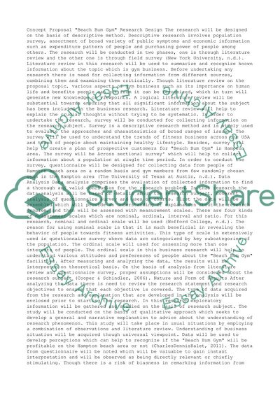 Concept Proposal Beach Bum Gym