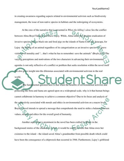 T. C. Boyles When the killings done