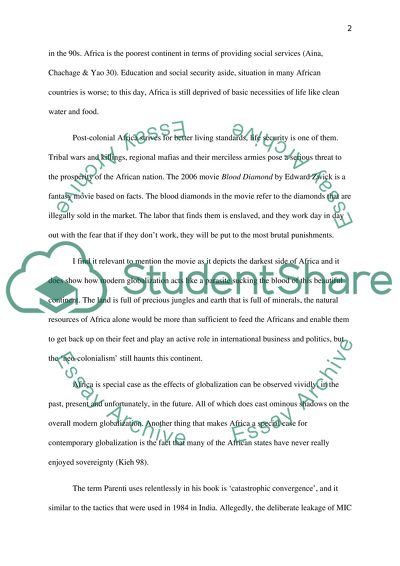 Contemporary Globalization in Africa