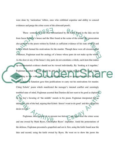 Devils Knot Mysterious Case Analysis