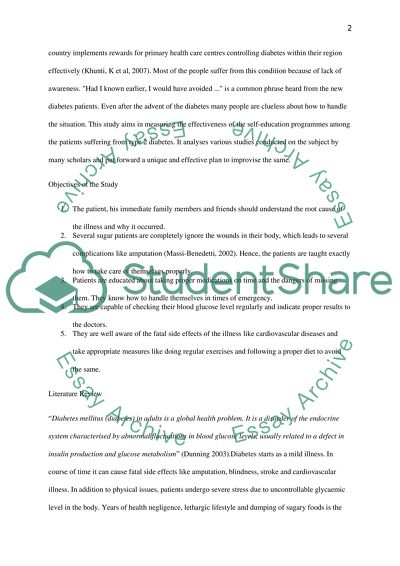 Type 2 Diabetes: How Effective Are Educational Programmes in Improving Self-Management for Patient