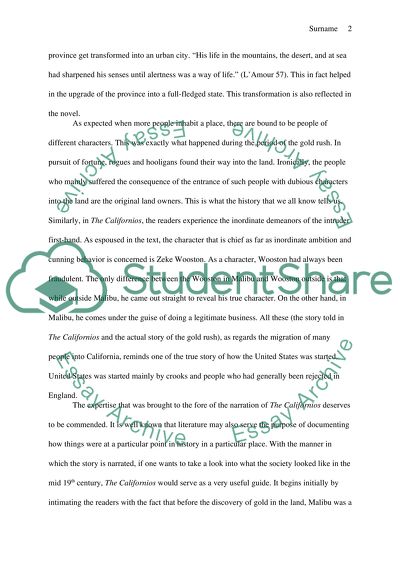 Compare the Book the Californios by Lamour Louis to the Actual History of the California